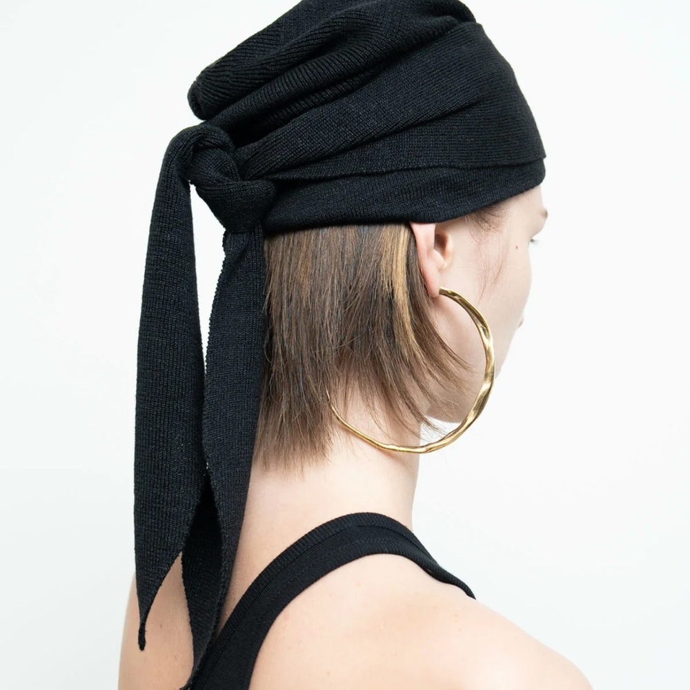 Nickolas K Black Knit Beanie